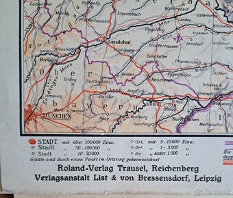 Mapa Protektorátu Čechy a Morava - 2