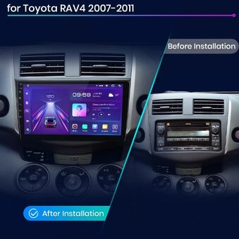 Radio Toyota RAV4,9",1+32GB,2007-2011,GPS,WiFi,BT,Android 1 - 2