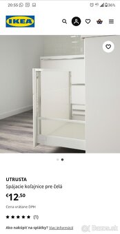 IKEA Koľajnice UTRUSTA pre čelo zásuvky - 2