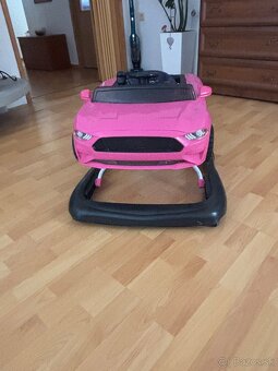 Chodítko Ford Mustang Pink 3v1 - 2