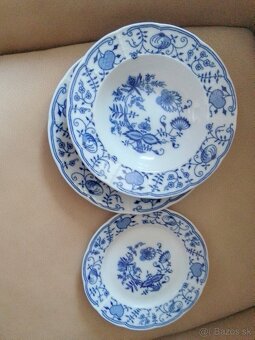 Starožitné taniere s cibuľovým vzorom Karlovarský porcelán - 2