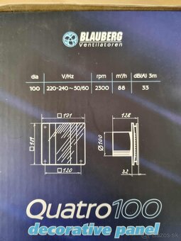 Stropný kúpeľňový ventilátor - 2