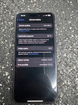 Predám iPhone 15 Pro 128 GB Blue Titanium - 2