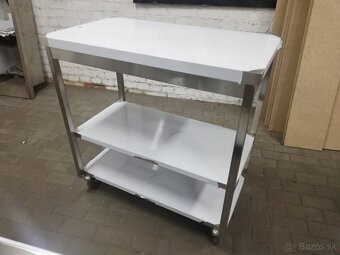 NEREZOVY PRACOVNY STÔL, S 2 POLICAMI - 2