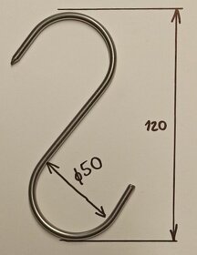 Nerezové háčiky do udiarne - 2