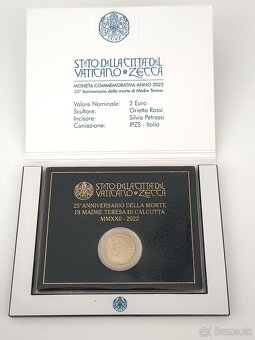 Vatikán 2022 Matka Tereza 2€ , euro - 2