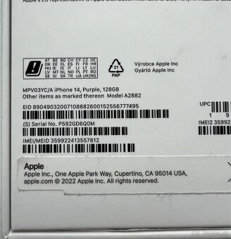 iPhone 14 purple 128GB - 2