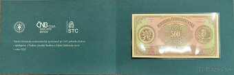 Bankovka 500 Kč emise 1923 hnědý legionář série A reprint 20 - 2