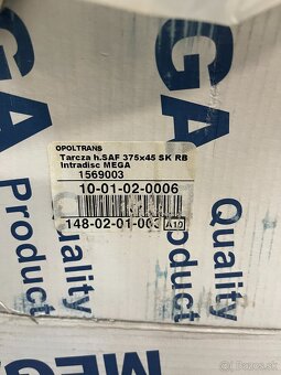 Nové brzdové kotúče Mega, SAF 375x45, 1569003 - 2