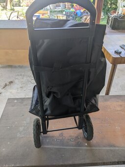 IKEA RADARBULLE Nákupná taška s kolieskami, čierna - 2