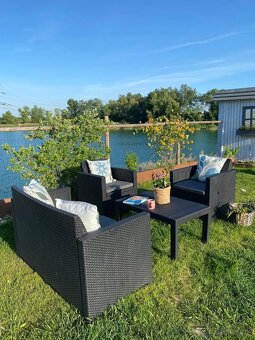 Útulná sedacia súprava – ratanový vzhľad, super cena - 2