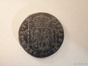 Strieborná minca Mexiko 8 Reales - Carolus III. 1776 FM - 2