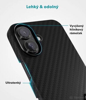 Epic Mag+ Carbon kryt na iPhone16 čierny - 2