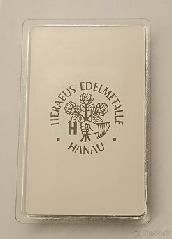 100 g strieborná tehlička Heraeus - 2