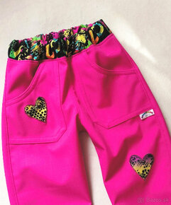 SOFTSHELLOVÉ nové NOHAVICE - 1,5-2 roky, 92 cm - 2