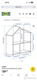 Predam policku Ikea Flisat za polovicu - 2