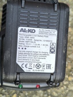 Aku strunová kosačka - 2