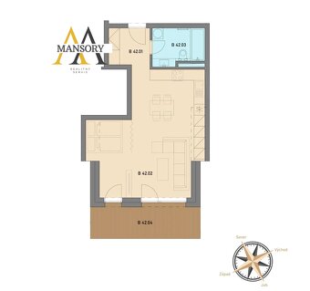 Na predaj luxusný 1,5-izbový byt B42 v Tatranskej Štrbe o vý - 2