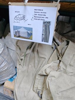 Vojenský stan vzor 65 – 6m x 6m - 2