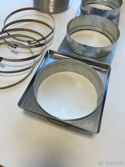 Vzduchotechnika na rozvod teplého vzduchu od krbu - 2