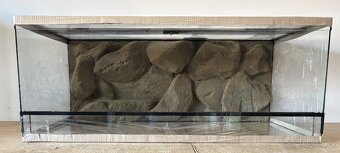 Terárium 100x50x40 s 3D stenou - 2