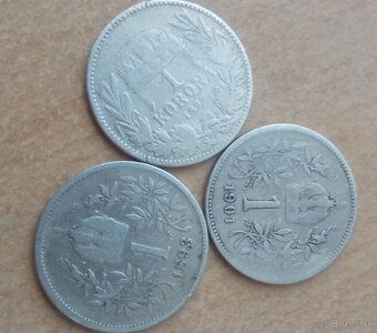 3x 1 koruna F.J.I. - 2