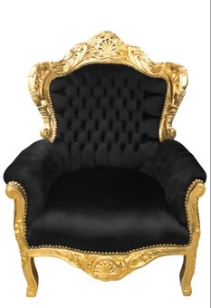 Barokové kreslo + stolička - 2