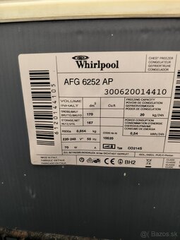 Predám mrazničku Whirlpool 170l - 2