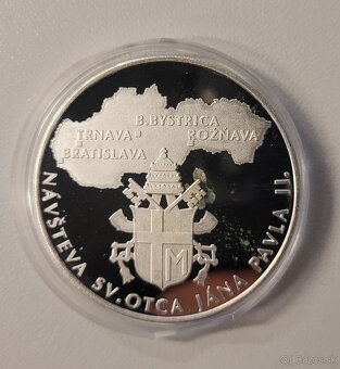 Pamätná strieborná medaila Svätý Otec Ján Pavol II., 2003 - 2