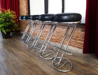 5 retro barových stoličiek - 2