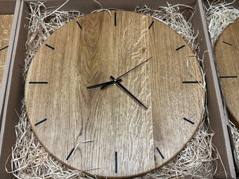 Masívne dubové hodiny 40 cm - 2