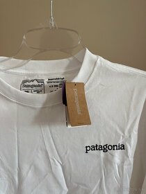 Biele Patagonia tričko s dlhým rukávom - 2