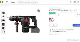 Aku kombinované kladivo PKHAP 205 A1 - 2