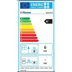 Kachle Plamen Dora 8N, 8kw, farba zelená - 2