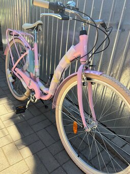 Dámsky retro bicykel KrossLe Grand Lille 28” ružovej farby - 2