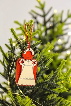 Vianočné drevené ozdoby. - 2