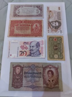 Staré bankovky. - 2