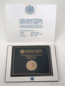 Vatikán 2022 Paul VI 2€ euro - 2