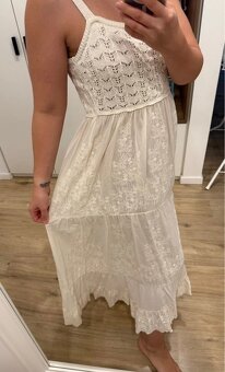 Nové hačkované/čipkované dámske šaty ZARA - 2