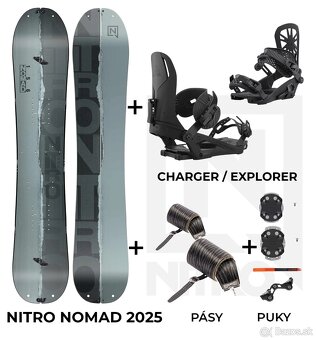 Nový NITRO Nomad 2025 splitboard set - 2