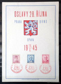 ČSSR - celistvosti,pamätné listy - 2