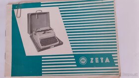 Predám kufríkový písací stroj ZETA - 2