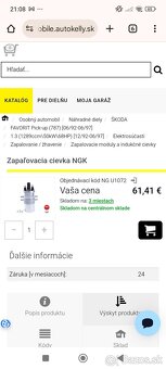 Predám zapaľovaciu cievku na Škoda Favorit - 2