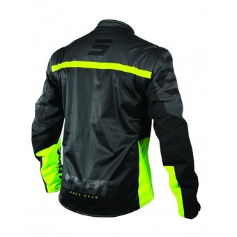 SHOT softshellová vesta bunda čierno fluo žltá - 2
