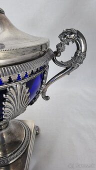 Strieborná empírová cukornička - 376 gramov - 2