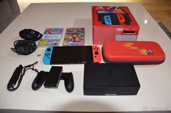 Nintendo Switch Oled - Neon blue/Neon red - 2