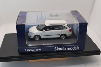 Modely Škoda 1:43 Abrex biele - 2