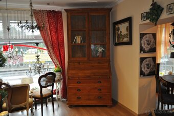 Knižnica TEAK z prírodného masívneho dreva - 2