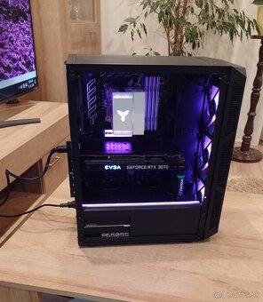 Herný kvalitný PC s RTX 3070+RYZEN 5+32GB RAM+ARGB+NVMe - 2