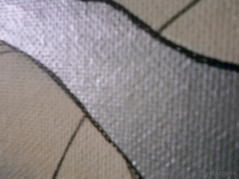 Moderný abstraktný obraz 124x84 cm - olej na sololite - 2